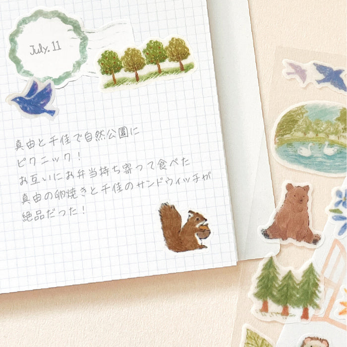 Sticker Set - Forest Animals - 2 Sheets