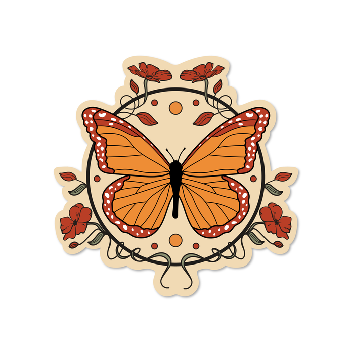 Monarch Butterfly Vinyl Sticker