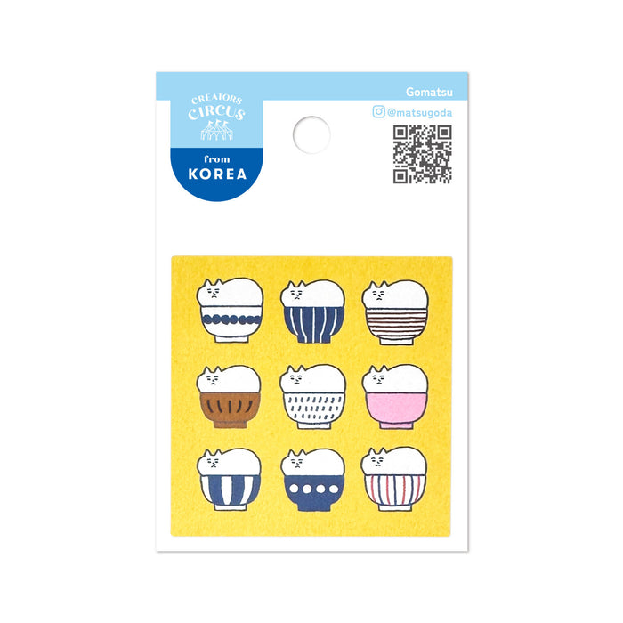 Creator's Circus PET Sticker - Cat Bowl