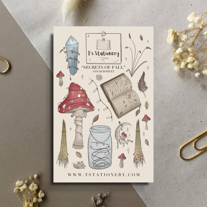 Secrets Of Fall Sticker Sheet