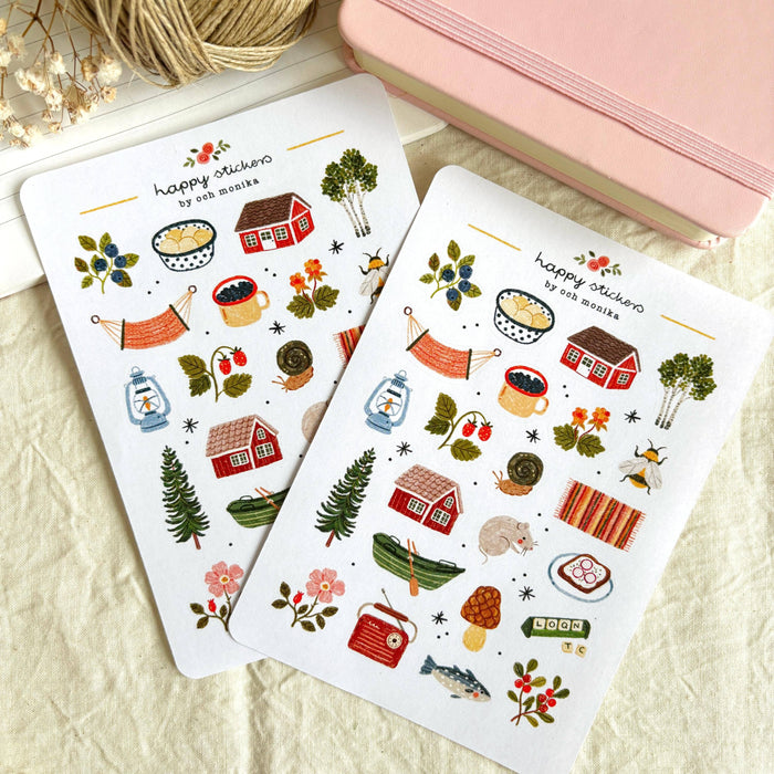 Summer Cottage - Sticker Sheet