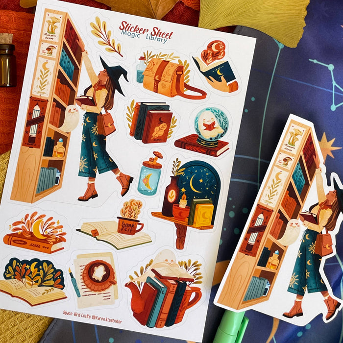 Magic Library Sticker Sheet