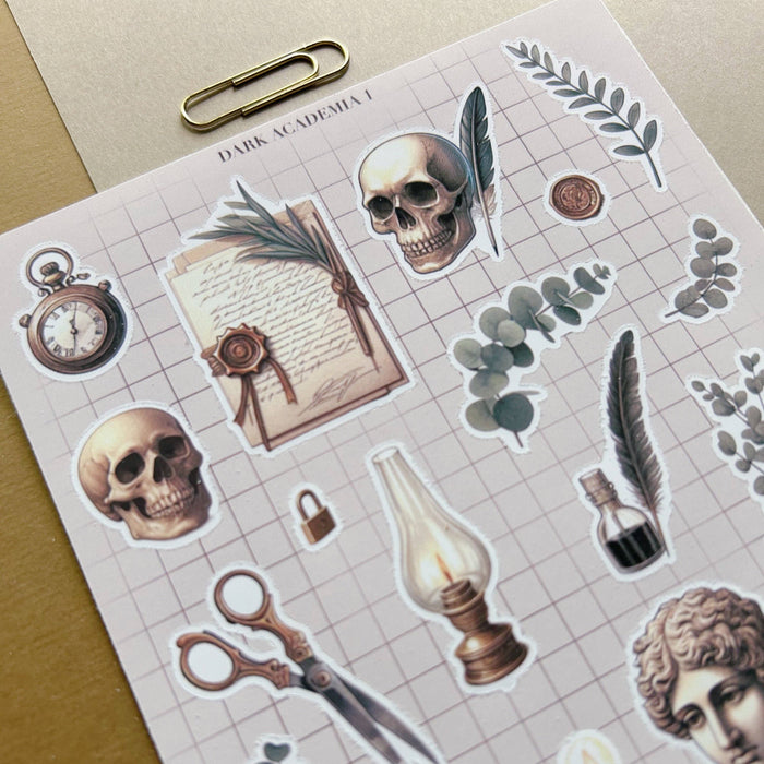 Dark Academia 1 Sticker Sheet