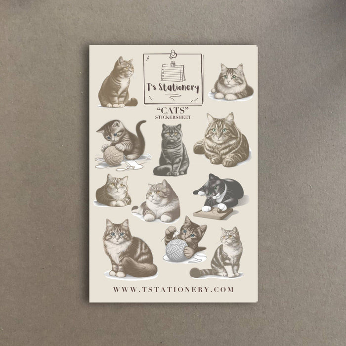 Cats Sticker Sheet