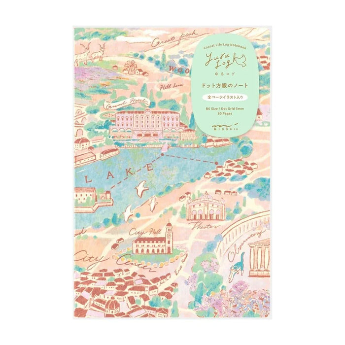 Midori Yuru Log B6 Notebook - Travel & Hotel