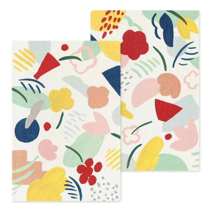 Midori Yuru Log B6 Notebook - Textile Pattern