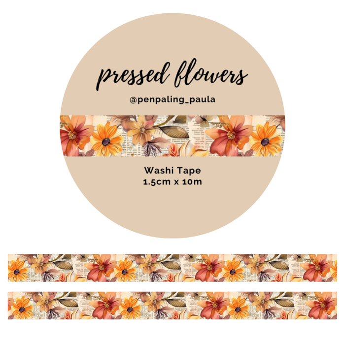 Pressed Flowers - Washi Tape