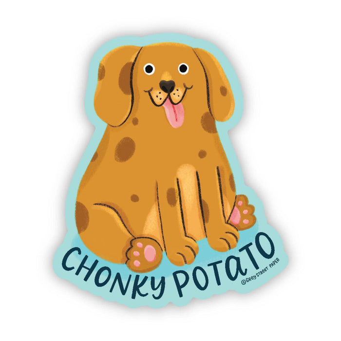 Chonky Potato Dog Vinyl Sticker
