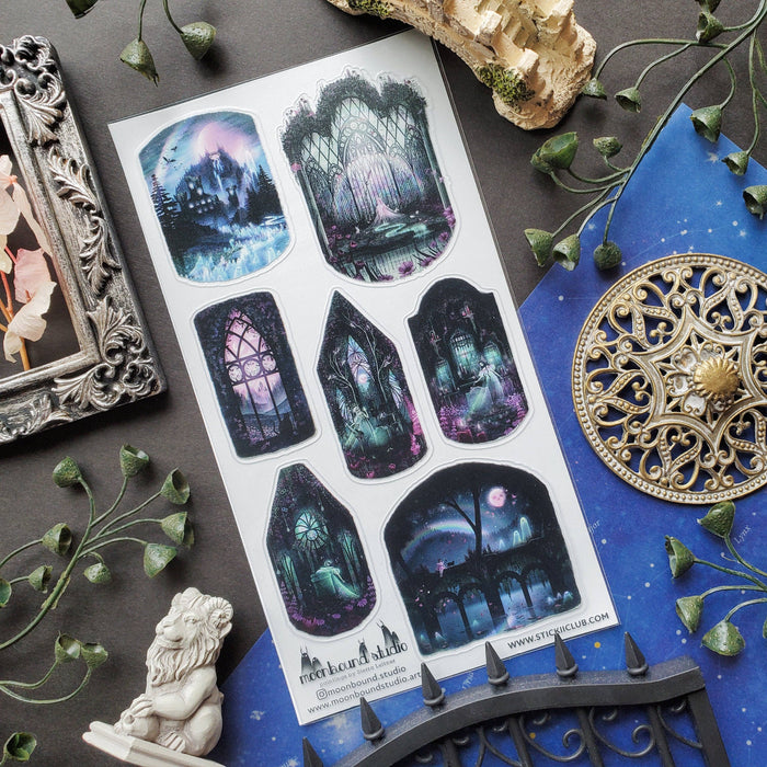 Moonlit Haunted Mansion Sticker Sheet