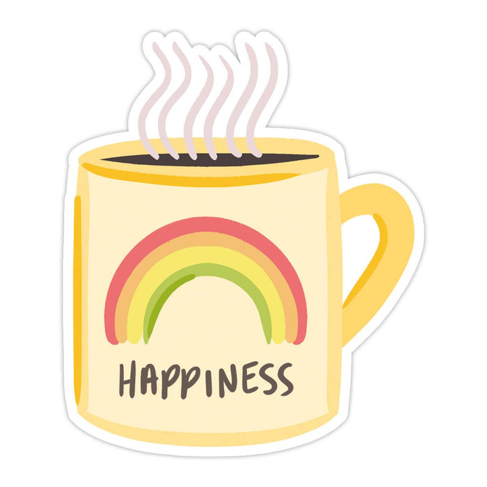 Happiness Mug Vinyl Sticker