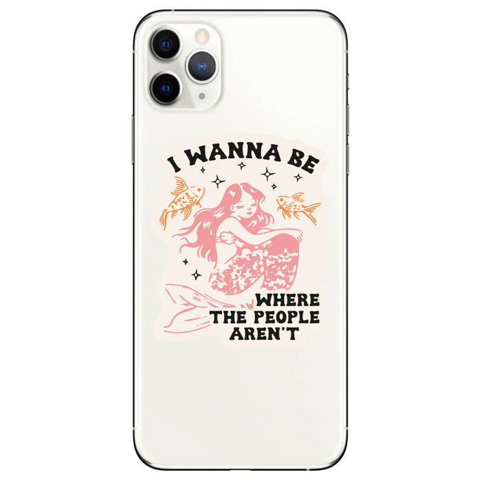 Introvert Mermaid Vinyl Sticker