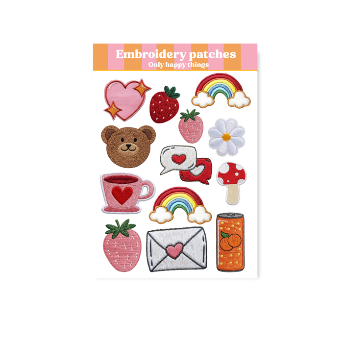 Embroidery Patches A6 Sticker Sheet