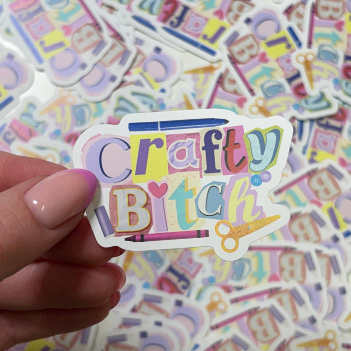 Crafty B*tch Die Cut Sticker