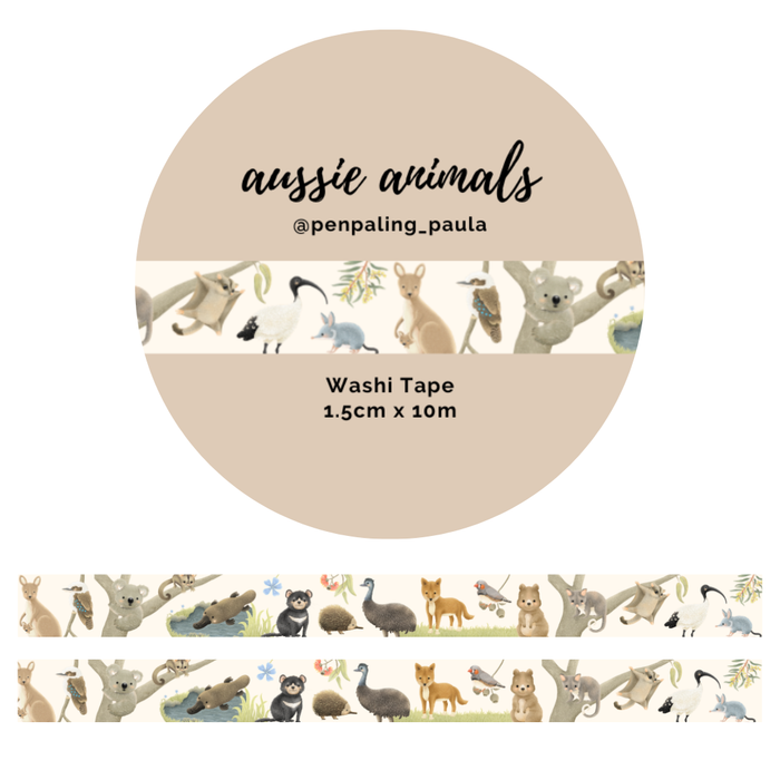 Aussie Animals - Washi Tape