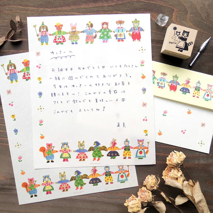 Aiko Fukawa Letter Set - Holding Paws