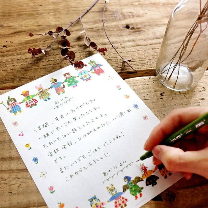 Aiko Fukawa Letter Set - Holding Paws