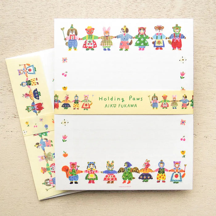 Aiko Fukawa Letter Set - Holding Paws