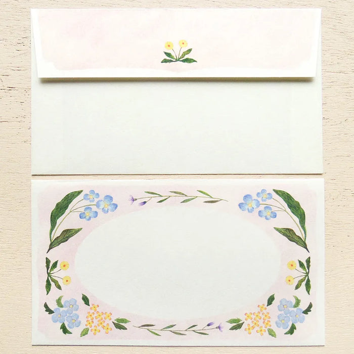 Midori Asano Letter Set - Flower Birds