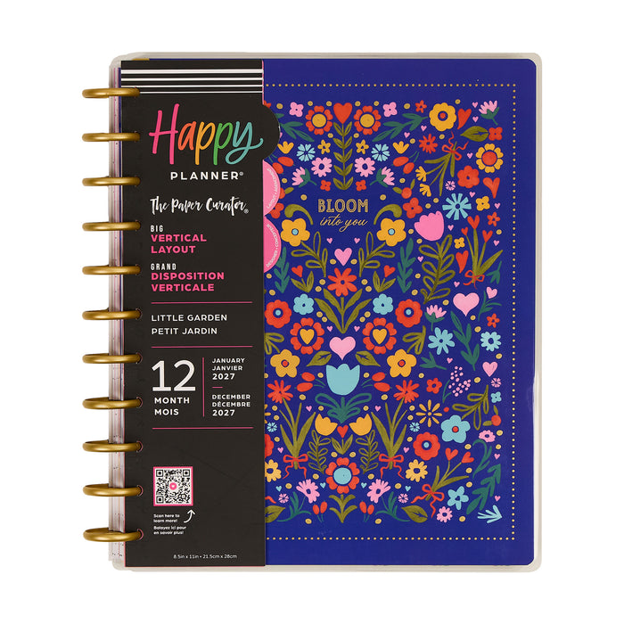 The Happy Planner 2027 'Little Garden' BIG 12-Month Planner - Vertical Layout