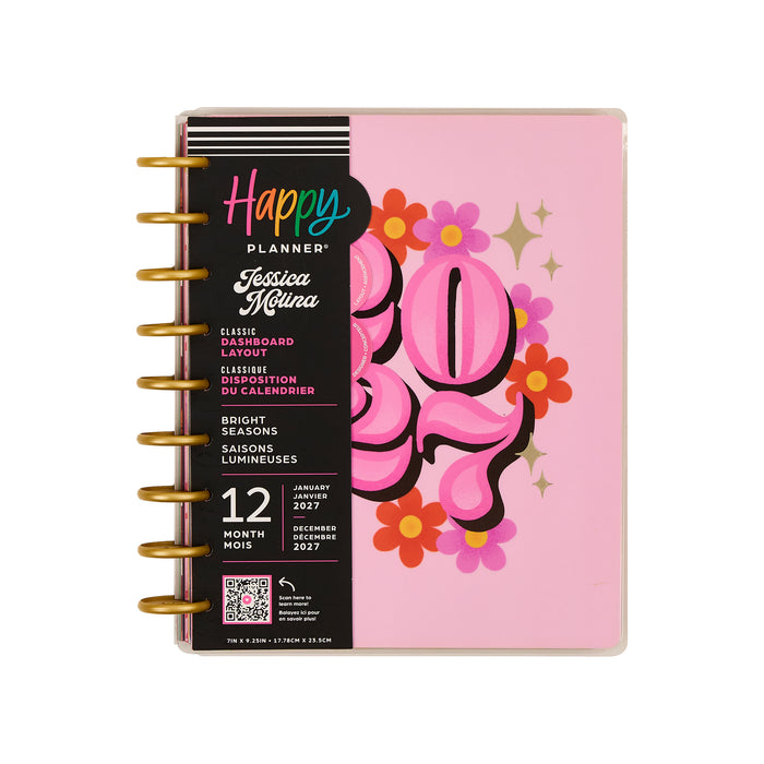 The Happy Planner 2027 'Bright Seasons' CLASSIC 12-Month Planner - Dashboard Layout