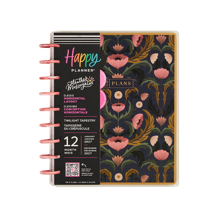 The Happy Planner 2027 'Twilight Tapestry' CLASSIC 12-Month Planner - Horizontal Layout