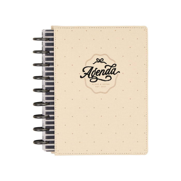 The Happy Planner 2027 'Haven & Heart' Embroidered CLASSIC 12-Month Planner - Dashboard Layout