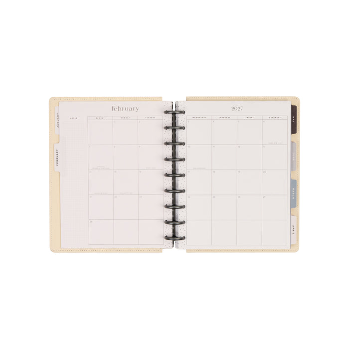 The Happy Planner 2027 'Haven & Heart' Embroidered CLASSIC 12-Month Planner - Dashboard Layout