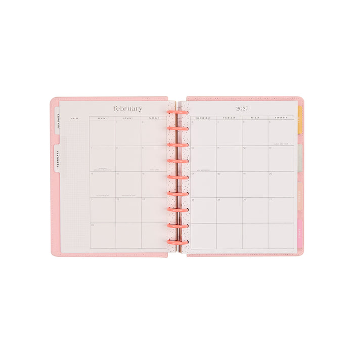 The Happy Planner 2027 'Petal Press' Chenille CLASSIC 12-Month Planner - Dashboard Layout
