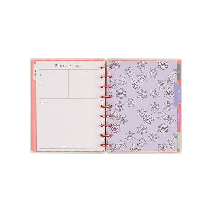 The Happy Planner 2027 'Seasonal Sidewalks' Metal Discs CLASSIC 12-Month Planner - Dashboard Layout