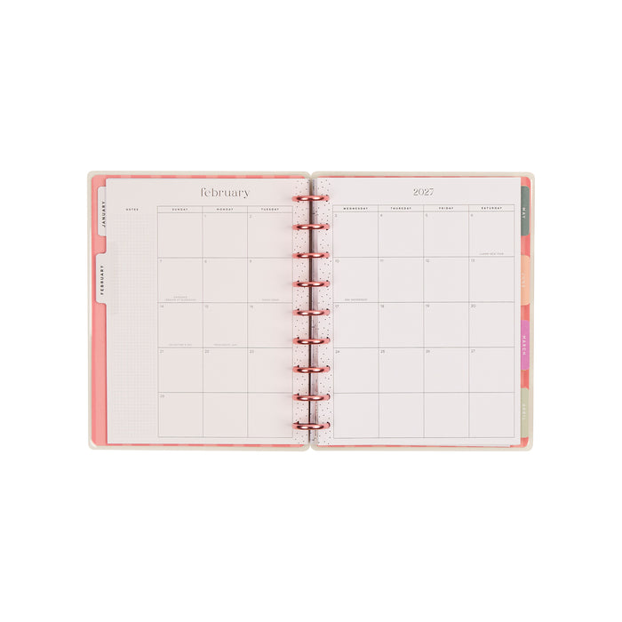 The Happy Planner 2027 'Seasonal Sidewalks' Metal Discs CLASSIC 12-Month Planner - Dashboard Layout