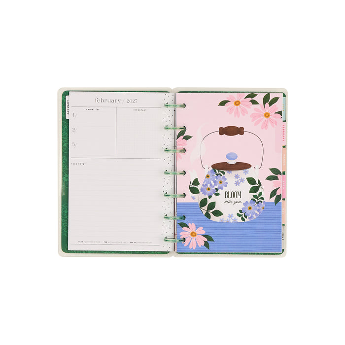 The Happy Planner 2027 'Petal Press' MINI 12-Month Planner - Horizontal Layout