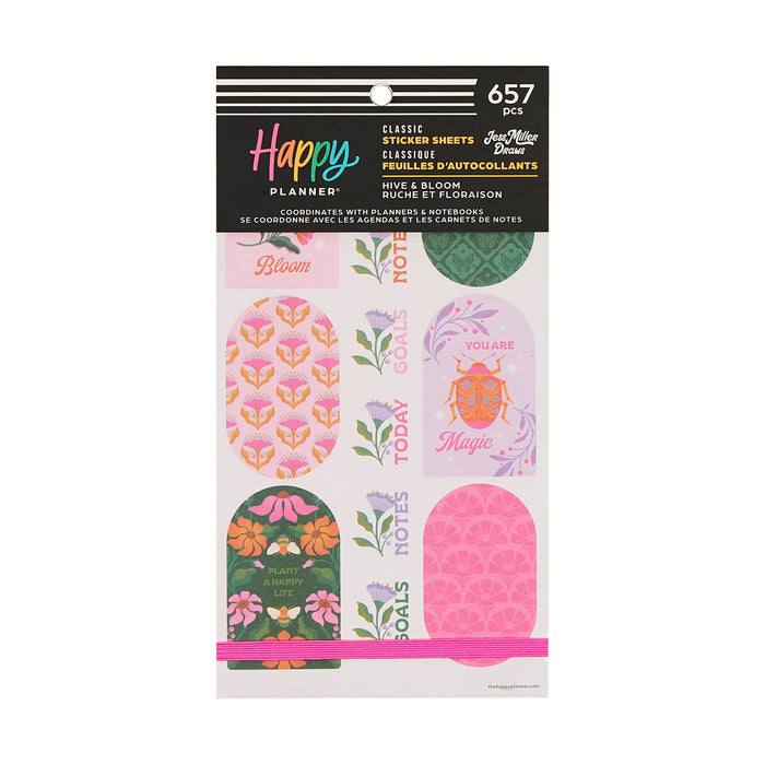The Happy Planner Value Pack Stickers - Hive & Bloom - 30 Sheets