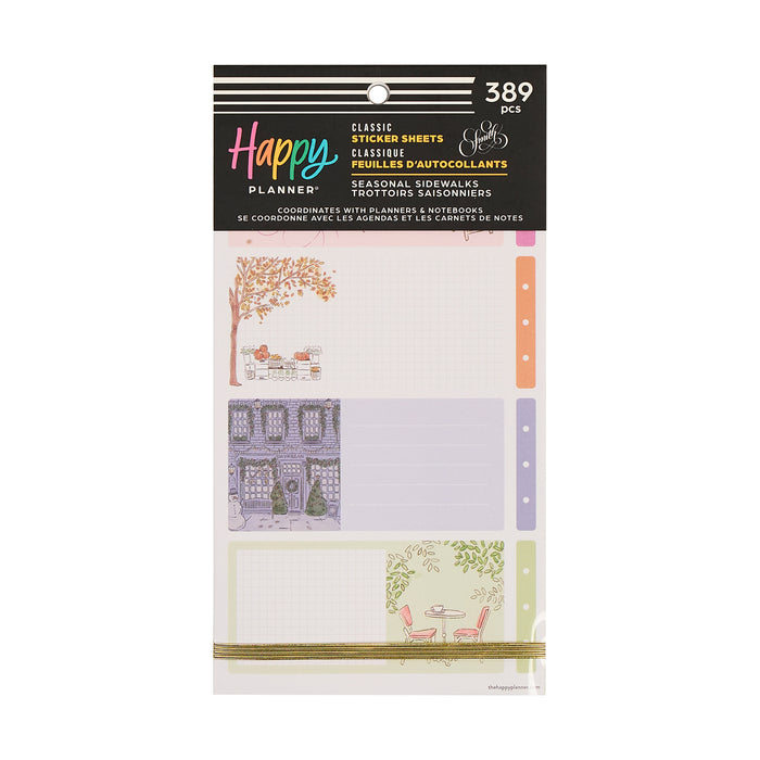 The Happy Planner Value Pack Stickers - Seasonal Sidewalks - 30 Sheets