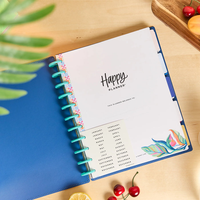 The Happy Planner 'Sunshine Splash' BIG 12-Month Undated Planner - Dashboard Layout