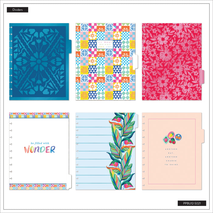 The Happy Planner 'Sunshine Splash' BIG 12-Month Undated Planner - Dashboard Layout