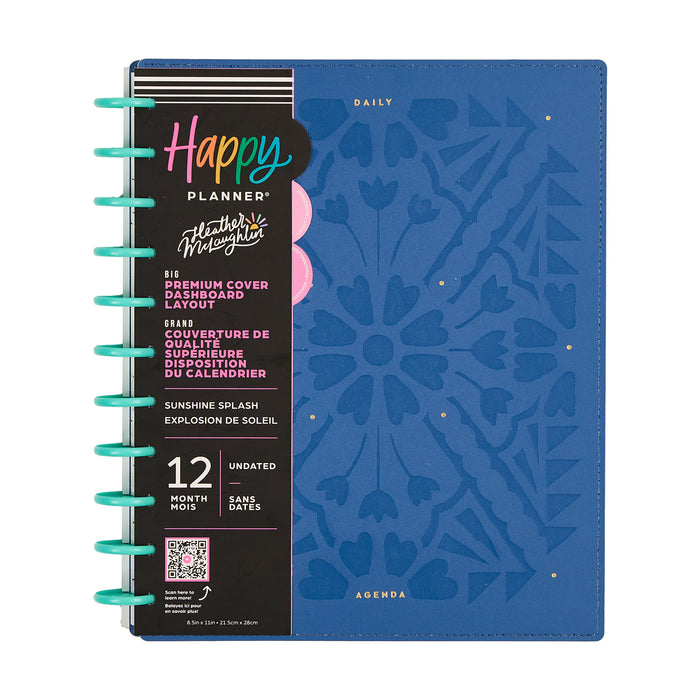 The Happy Planner 'Sunshine Splash' BIG 12-Month Undated Planner - Dashboard Layout
