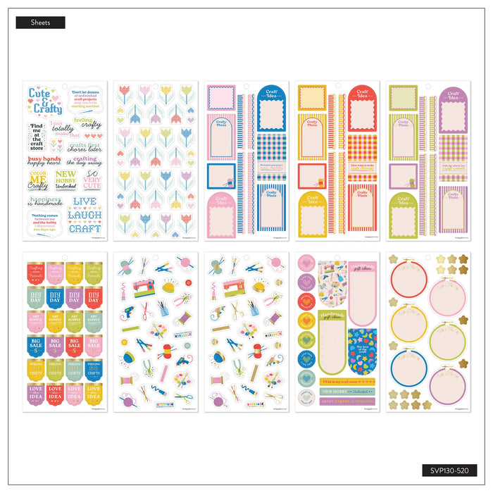 The Happy Planner Value Pack Stickers - Cozy Crafts - 30 Sheets