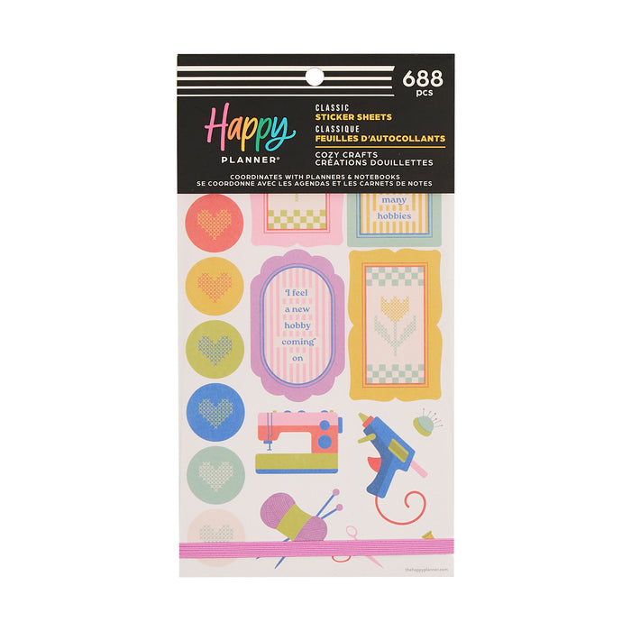 The Happy Planner Value Pack Stickers - Cozy Crafts - 30 Sheets