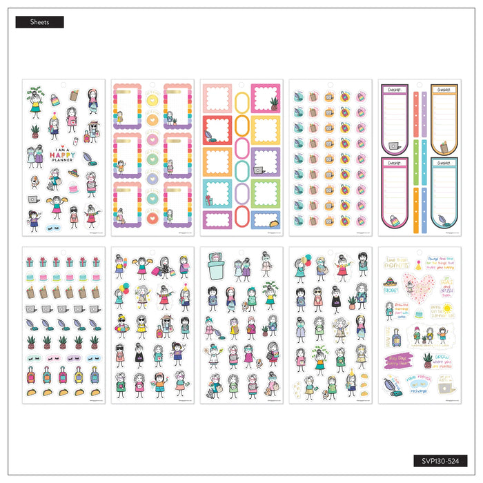 The Happy Planner Value Pack Stickers - Stick Babe Revival - 30 Sheets