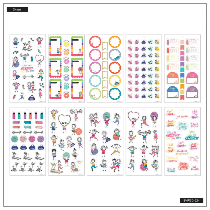 The Happy Planner Value Pack Stickers - Stick Babe Revival - 30 Sheets