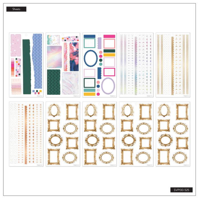 The Happy Planner Value Pack Stickers - Borderline Style - 30 Sheets