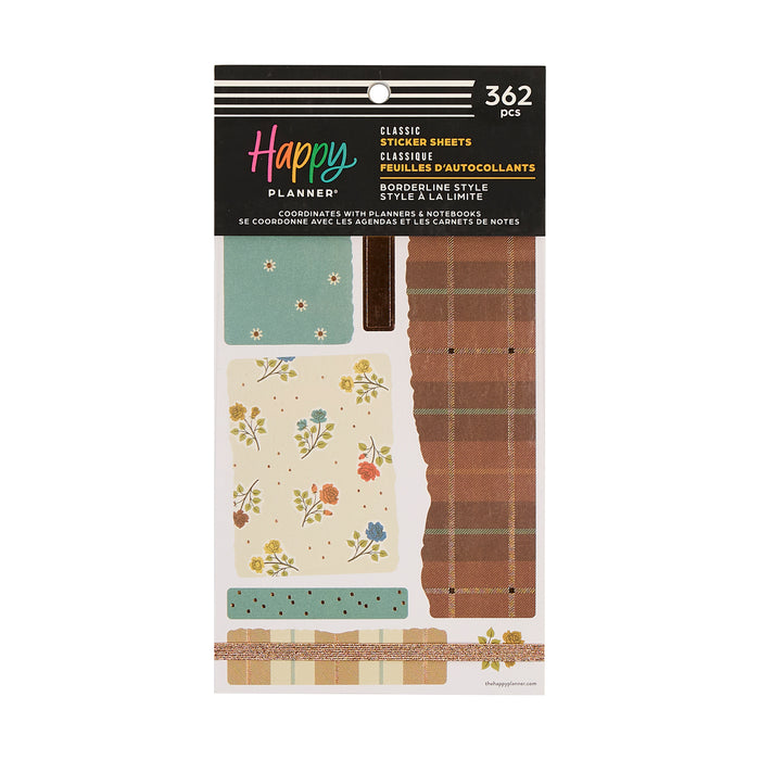 The Happy Planner Value Pack Stickers - Borderline Style - 30 Sheets