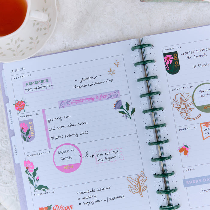 The Happy Planner 2027 'Hive & Bloom' BIG 12-Month Planner - Horizontal Layout