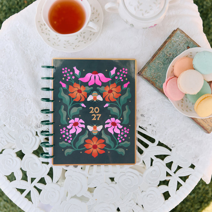 The Happy Planner 2027 'Hive & Bloom' CLASSIC 12-Month Planner - Vertical Layout