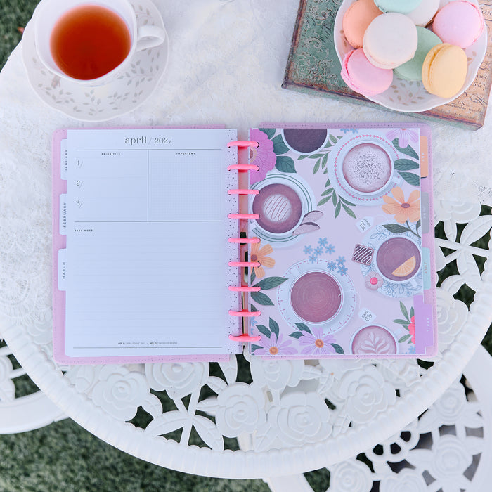 The Happy Planner 2027 'Petal Press' Chenille CLASSIC 12-Month Planner - Dashboard Layout