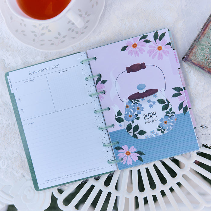 The Happy Planner 2027 'Petal Press' MINI 12-Month Planner - Horizontal Layout
