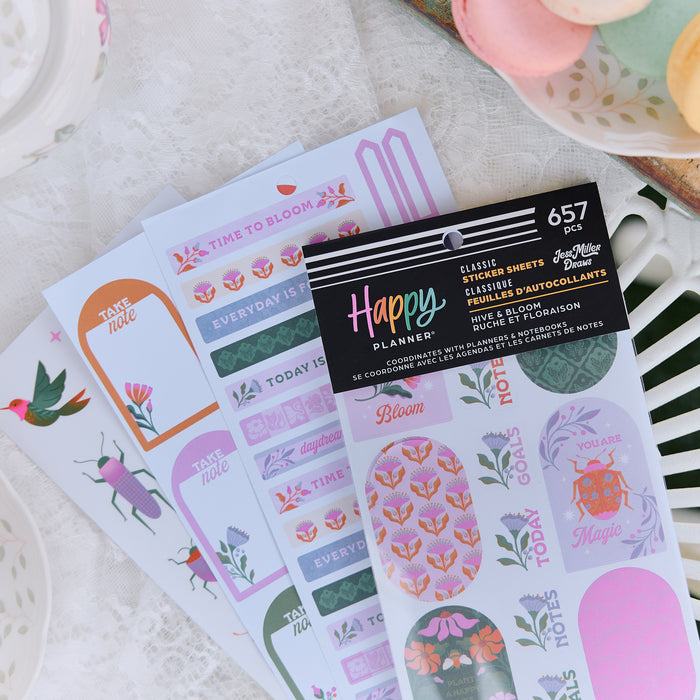 The Happy Planner Value Pack Stickers - Hive & Bloom - 30 Sheets