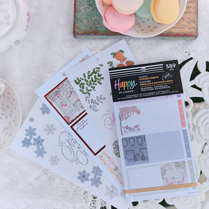The Happy Planner Value Pack Stickers - Seasonal Sidewalks - 30 Sheets