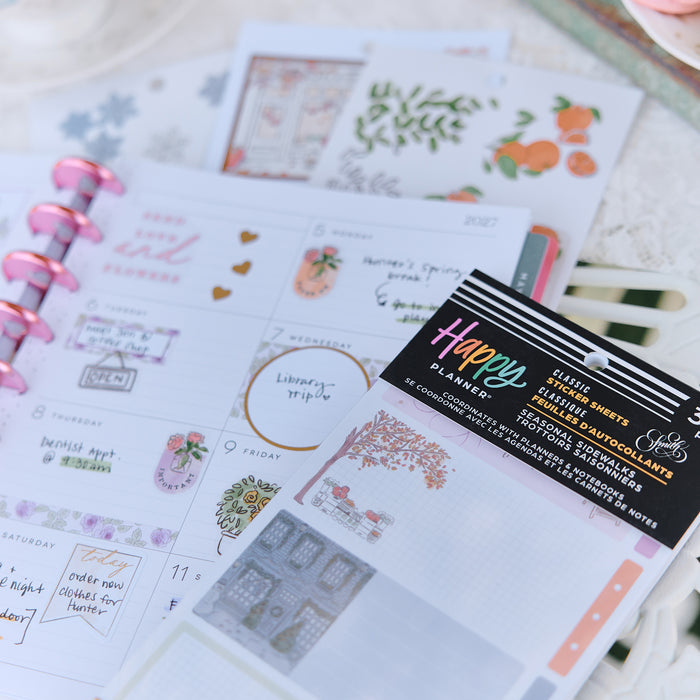 The Happy Planner Value Pack Stickers - Seasonal Sidewalks - 30 Sheets