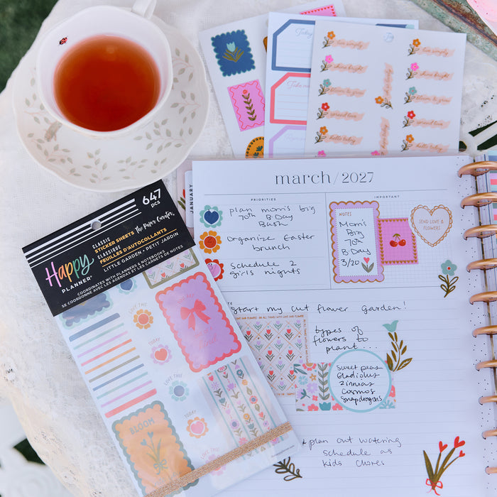 The Happy Planner Value Pack Stickers - Little Garden - 30 Sheets